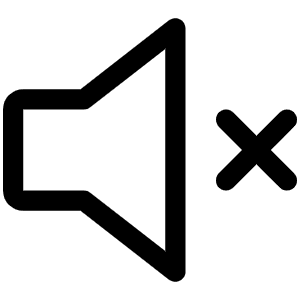 Speaker Simple X Icon from Phosphor Regular Set