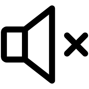 Speaker X Icon from Phosphor Regular Set