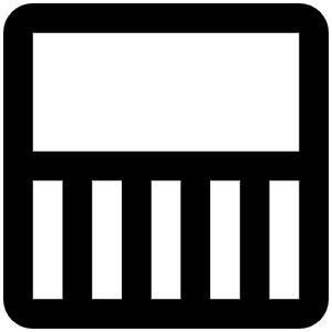 Square Half Bottom Icon from Phosphor Regular Set