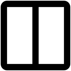 Square Split Horizontal Icon from Phosphor Regular Set