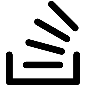 Stack Overflow Logo Icon from Phosphor Regular Set