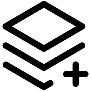 Stack Plus Icon from Phosphor Regular Set