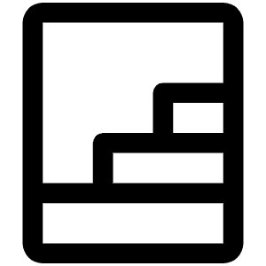 Stairs Icon from Phosphor Regular Set