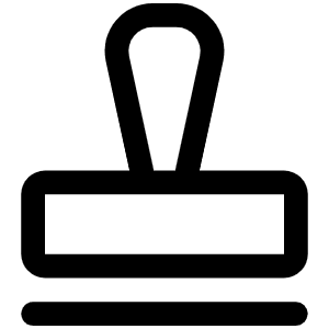Stamp Icon from Phosphor Regular Set