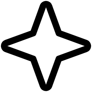 Star Four Icon from Phosphor Regular Set