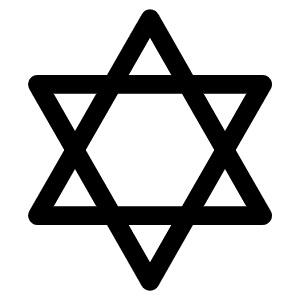 Star Of David Icon from Phosphor Regular Set