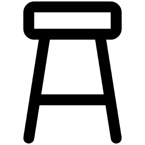 Stool Icon from Phosphor Regular Set