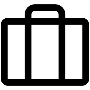 Suitcase Icon from Phosphor Regular Set