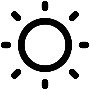 Sun Dim Icon from Phosphor Regular Set