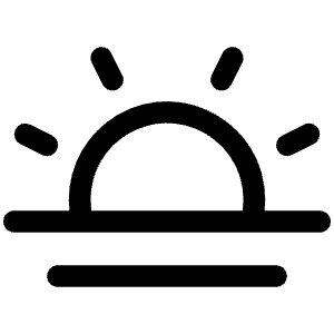 Sun Horizon Icon from Phosphor Regular Set