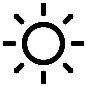 Sun Icon from Phosphor Regular Set