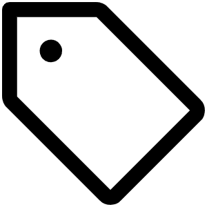 Tag Icon from Phosphor Regular Set
