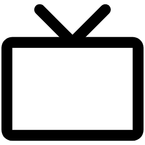 Television Simple Icon from Phosphor Regular Set