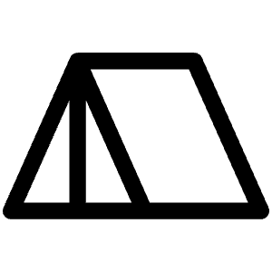 Tent Icon from Phosphor Regular Set