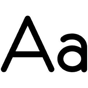 Text Aa Icon from Phosphor Regular Set