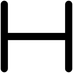 Text H Icon from Phosphor Regular Set