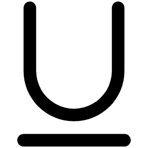 Text Underline Icon from Phosphor Regular Set