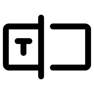 Textbox Icon from Phosphor Regular Set