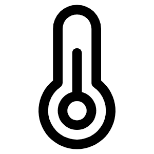 Thermometer Simple Icon from Phosphor Regular Set