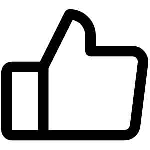 Thumbs Up Icon from Phosphor Regular Set