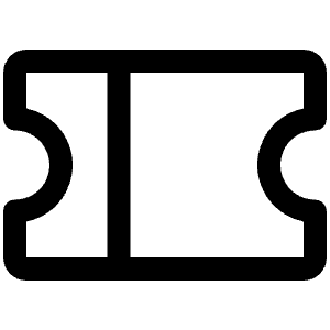 Ticket Icon from Phosphor Regular Set