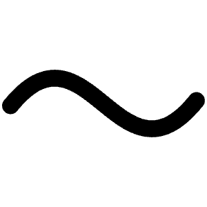 Tilde Icon from Phosphor Regular Set