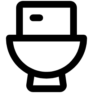 Toilet Icon from Phosphor Regular Set