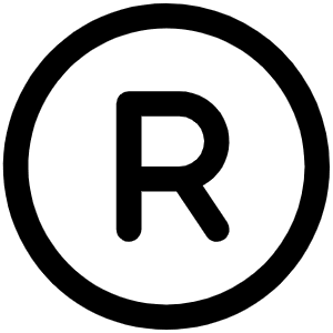 Trademark Registered Icon from Phosphor Regular Set
