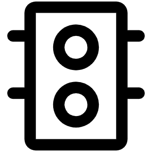 Traffic Signal Icon from Phosphor Regular Set