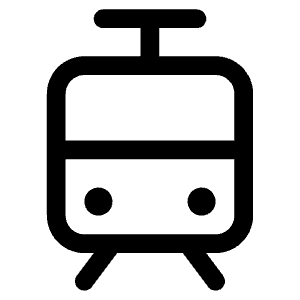 Tram Icon from Phosphor Regular Set