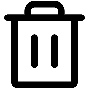 Trash Icon from Phosphor Regular Set