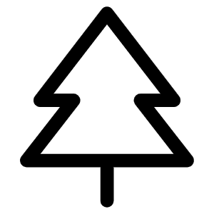 Tree Evergreen Icon from Phosphor Regular Set