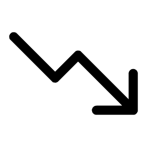 Trend Down Icon from Phosphor Regular Set