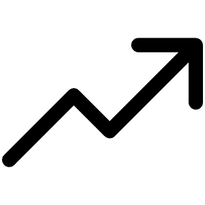 Trend Up Icon from Phosphor Regular Set