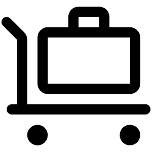 Trolley Suitcase Icon from Phosphor Regular Set
