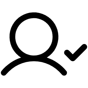 User Check Icon from Phosphor Regular Set