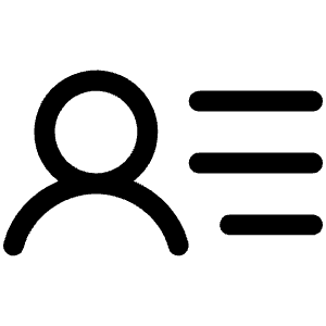 User List Icon from Phosphor Regular Set