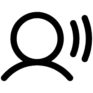 User Sound Icon from Phosphor Regular Set