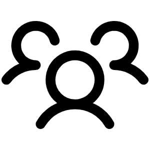 Users Three Icon from Phosphor Regular Set