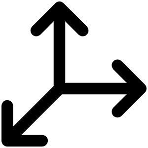 Vector Three Icon from Phosphor Regular Set