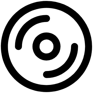 Vinyl Record Icon from Phosphor Regular Set