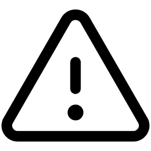 Warning Icon from Phosphor Regular Set