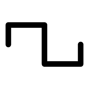 Wave Square Icon from Phosphor Regular Set