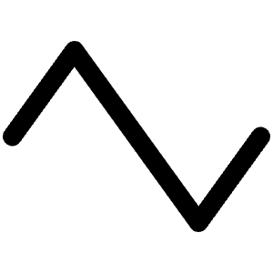 Wave Triangle Icon from Phosphor Regular Set