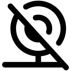 Webcam Slash Icon from Phosphor Regular Set