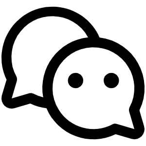Wechat Logo Icon from Phosphor Regular Set