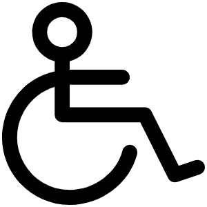 Wheelchair Icon from Phosphor Regular Set
