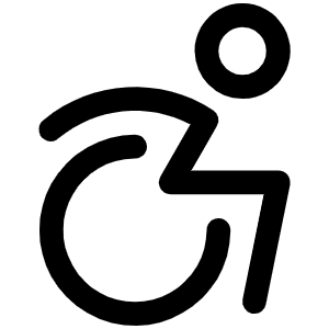 Wheelchair Motion Icon from Phosphor Regular Set