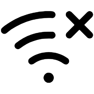 Wifi X Icon from Phosphor Regular Set