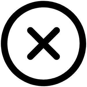 X Circle Icon from Phosphor Regular Set